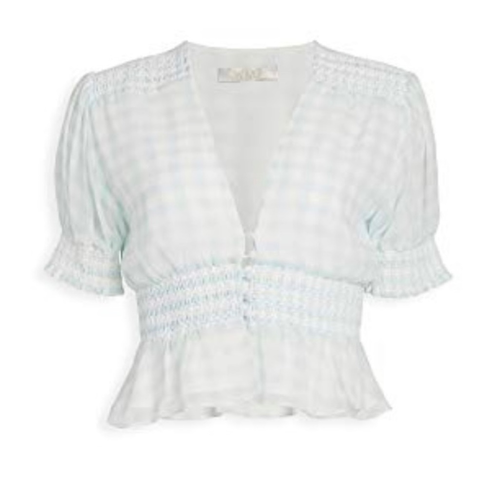 WAYF Woman's Nora Smocked Waist Top